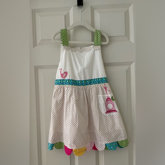 Adorable Powell Craft of England  girls  sundress, patchwork -size 4-5yr - Picture 1 of 7